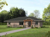 Prairie House Plan - 34873 - Front Exterior