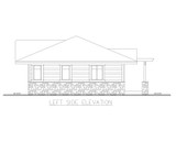 Prairie House Plan - 34873 - Left Exterior