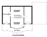 Craftsman House Plan - 38323 - Basement Floor Plan