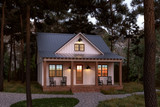 Farmhouse House Plan - Knoll Top 49437 - Front Exterior