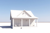 Farmhouse House Plan - Knoll Top 49437 - Exterior