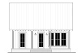 Farmhouse House Plan - Knoll Top 49437 - Rear Exterior