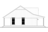 Farmhouse House Plan - Knoll Top 49437 - Left Exterior