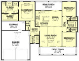 Country House Plan - Luckett 28887 - 1st Floor Plan