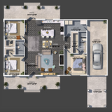 Country House Plan - 80532 - 1st Floor Plan