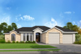 Traditional House Plan - 74367 - Front Exterior