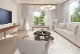 Prairie House Plan - Ashford 94445 - Living Room