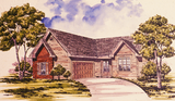 Bungalow House Plan - Waverly A 74946 - Front Exterior
