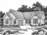 Bungalow House Plan - Waverly A 74946 - Front Exterior