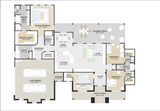 Country House Plan - 34451 - 1st Floor Plan