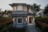 Prairie House Plan - Karlsbad 42597 - Front Exterior