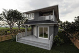 Prairie House Plan - Karlsbad 42597 - Rear Exterior