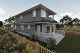Prairie House Plan - Karlsbad 42597 - Right Exterior