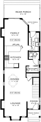 Prairie House Plan - Karlsbad 42597 - 1st Floor Plan