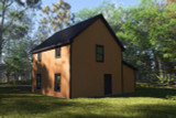 Mountain Rustic House Plan - Kennebec II 30204 - Rear Exterior