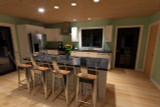 Mountain Rustic House Plan - Kennebec II 30204 - Kitchen