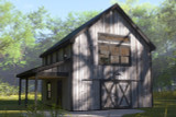 Mountain Rustic House Plan - Kennebec 34756 - Front Exterior
