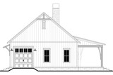 Farmhouse House Plan - Sawbranch 18122 - Left Exterior