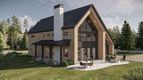 Modern House Plan - Hazelwood 84136 - Left Exterior