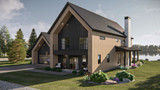 Modern House Plan - Hazelwood 84136 - Left Exterior