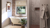 Traditional House Plan - Safron 93379 - Master Bathroom