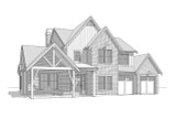 Craftsman House Plan - Stapleton 41681 - Left Exterior