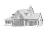 Craftsman House Plan - Stapleton 41681 - Left Exterior