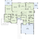 Traditional House Plan - JonBonet 28208 - 1st Floor Plan