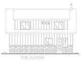 Cottage House Plan - 86198 - Rear Exterior