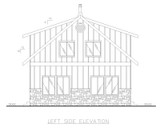 Cottage House Plan - 86198 - Left Exterior