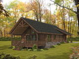 Mountain Rustic House Plan - 72757 - Front Exterior