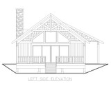 Mountain Rustic House Plan - 72757 - Left Exterior