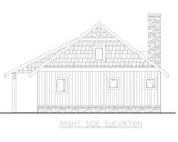 Mountain Rustic House Plan - 72757 - Right Exterior
