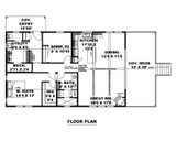 Mountain Rustic House Plan - 72757 - 1st Floor Plan