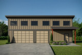 Contemporary House Plan - Garage 78394 - 