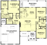 Country House Plan - Barclay 64615 - 1st Floor Plan
