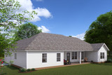 Traditional House Plan - Woodville 59897 - Rear Exterior