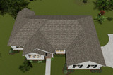 Traditional House Plan - Woodville 59897 - Exterior Aerial View - 