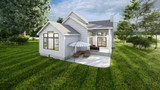 Farmhouse House Plan - 89344 - Rear Exterior