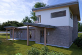 Modern House Plan - Canal 01 95986 - Exterior