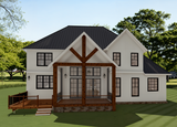 Secondary Image - Farmhouse House Plan - 26766 - Rear Exterior