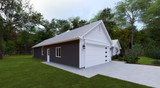 Farmhouse House Plan - The Crescent 36653 - Left Exterior