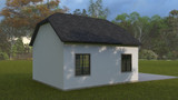European House Plan - Barlow Garage 35096 - Left Exterior