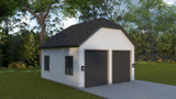 European House Plan - Barlow Garage 35096 - Left Exterior