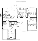 Traditional House Plan - Newman  65744 - 2nd Floor Plan