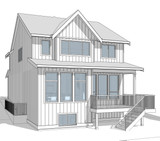 Farmhouse House Plan - Auburn 29215 - Rear Exterior