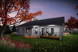 Secondary Image - Contemporary House Plan - 58679 - Rear Exterior