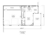 Modern House Plan - Buckley ADU 30642 - 1st Floor Plan
