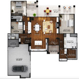 Contemporary House Plan - 40080 - 1st Floor Plan