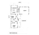 Classic House Plan - Charleston Avenue  24729 - 1st Floor Plan